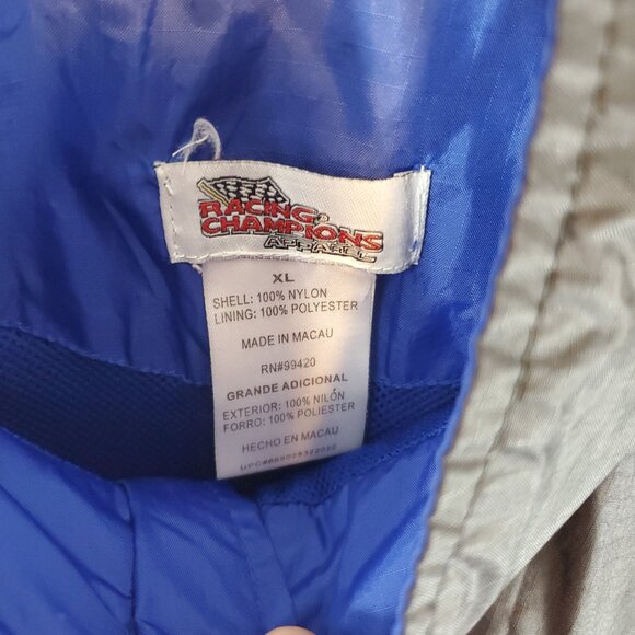 Vintage Ford Racing Nascar Racing Champions Apparel Zip Up Jacket Blue Black XL - Picture 7 of 11